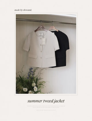 Summer Half Tweed Jacket - 2 colors
