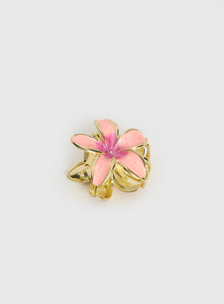 Zerah Flower Hair Clip Pink
