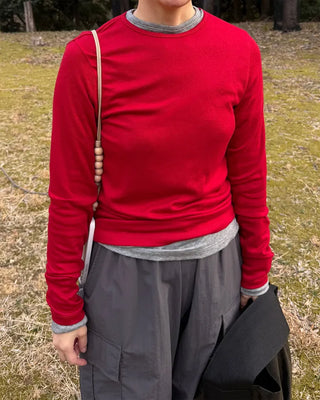 Tencel layered T-shirt