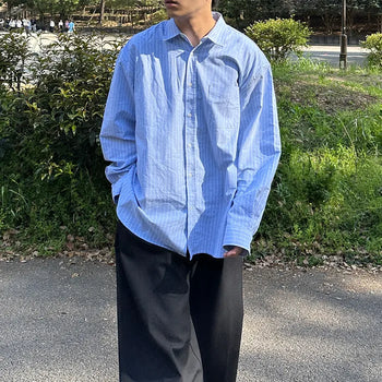 Oversized striped shirt