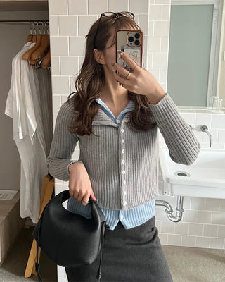 Ribbed Cardigan