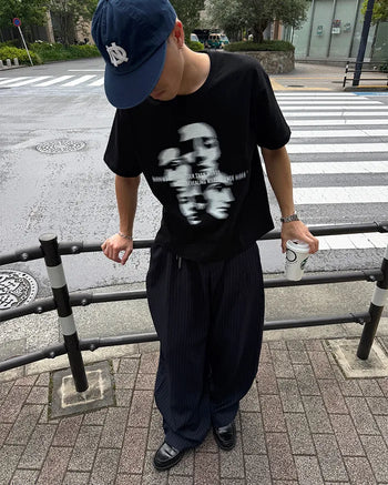 Face graphic T-shirt