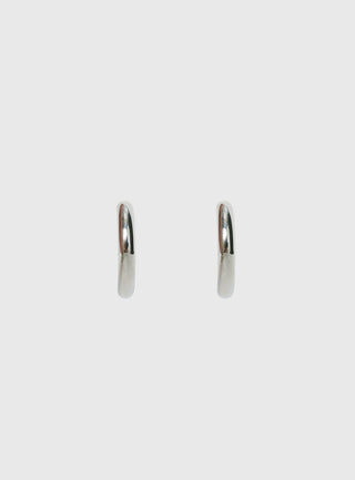 Tindra Stainless Silver 25mm Hoop Earrings Silver