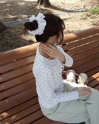 Double Lace Hair Scrunchie