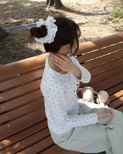 Double Lace Hair Scrunchie