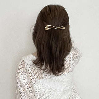 Wave Metal Hairpin