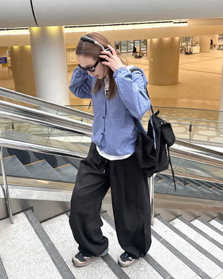 (Unisex) Wide Tuck Sweatpants