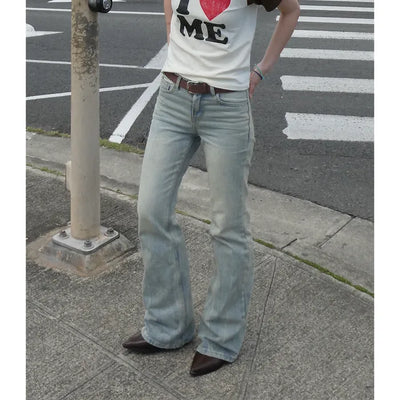Semi-bootcut denim