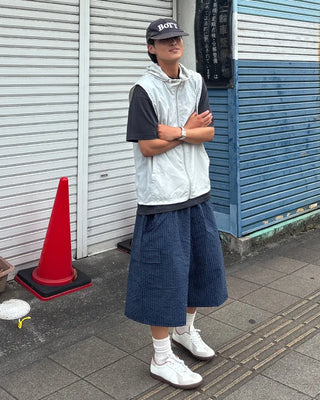 Checked Banding Cargo Pants