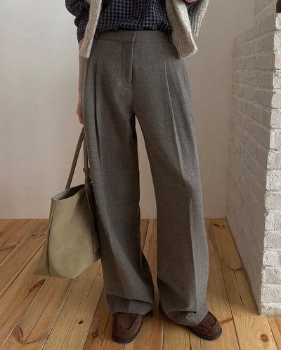 A+ Premium Wool Viscose Pleated Winter Slacks