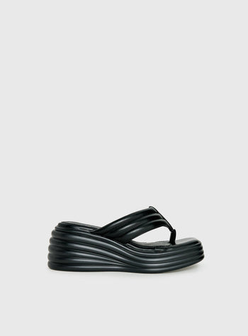 Therapy Flames Platform Sandals Black