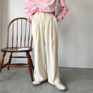 Pintuck Simple Slacks