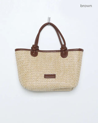 Rattan tote bag