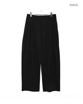 Two-pleat wide slacks