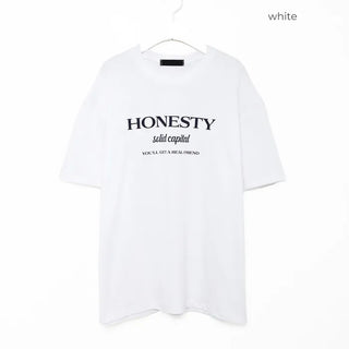 HONESTY Lettering Short-Sleeve T-Shirt