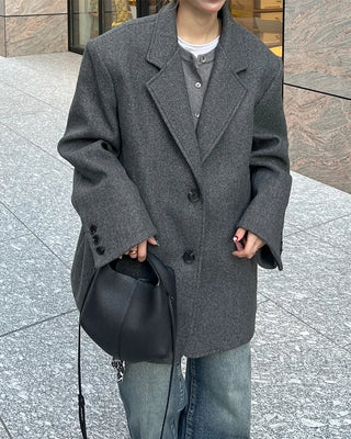 Oversized wool jacket