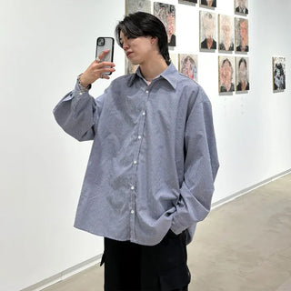 Oversized striped shirt