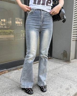 Bootcut banded denim