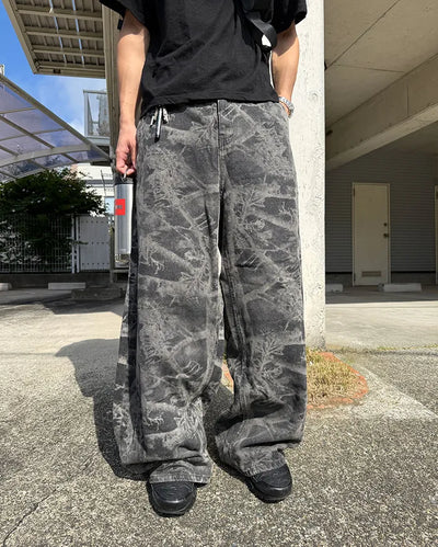Tree Wide Denim Pants