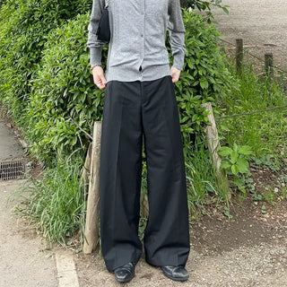 Wide basic slacks
