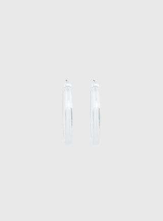 Stars Shine Hoop Earrings Clear
