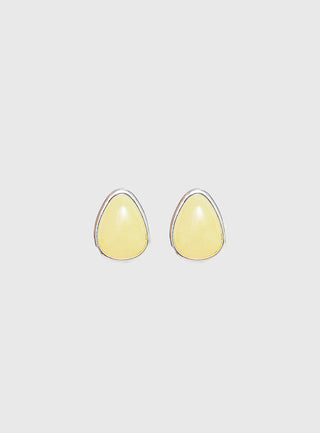 Vanita Earrings Silver  Yellow