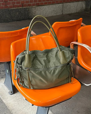 Side-string big shoulder bag