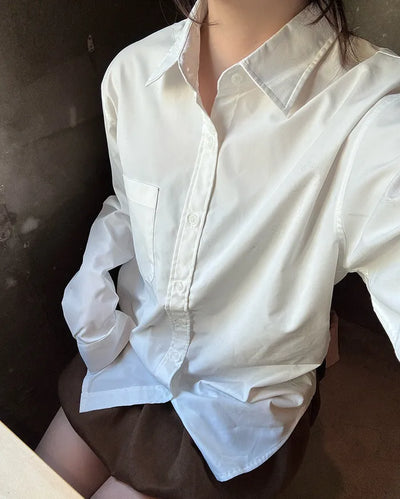 One-pocket long shirt