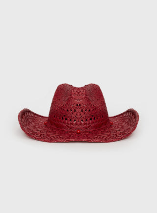 Dominick Cowboy Hat Red