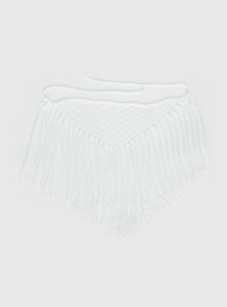 Karlotta Tassel Sarong White