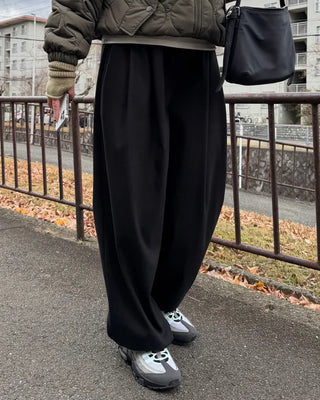 Tencel wide-leg pants