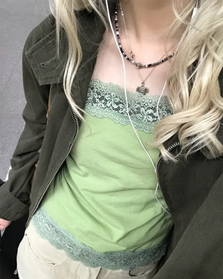 Lace detail camisole