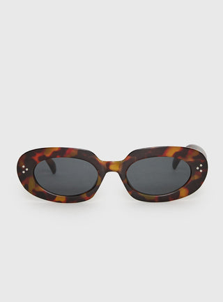 Best Shot Oval Sunglasses Tort  Black