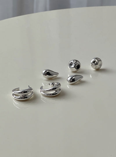 Run The Party Earring Pack Silver