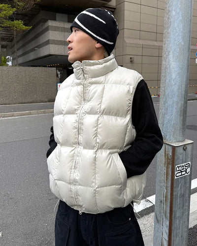 Square Quilted Down Vest
