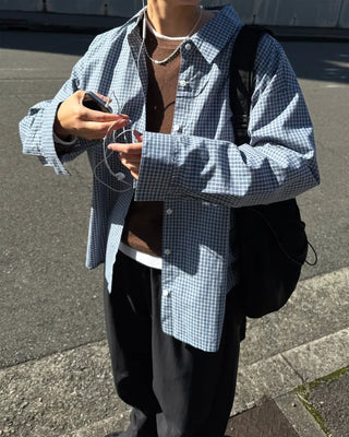 Cotton check shirt