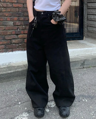 [Unisex] Slub Wide Chino Pants