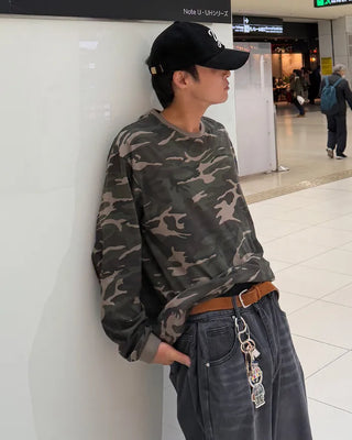 Camouflage Cropped Long Sleeve