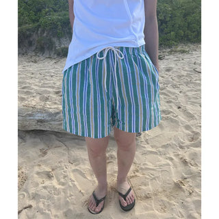 Patterned cotton shorts