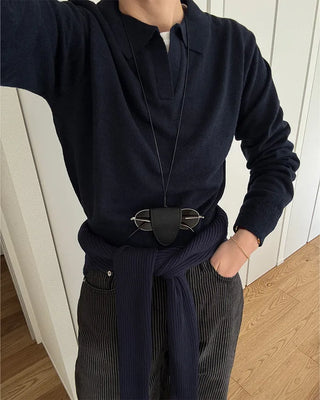 Modern wool color knit