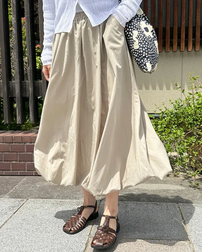 Balloon bunning long skirt
