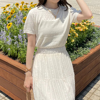 Punched Simple Summer Knit