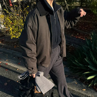 Corduroy Collar Work Jacket