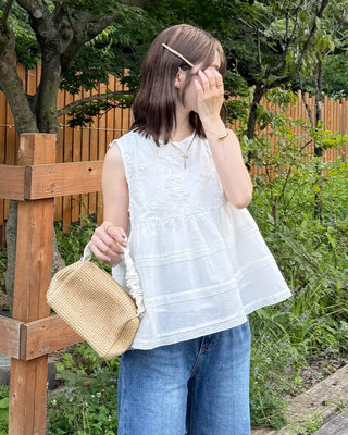 Flower Tiered Sleeveless Dress