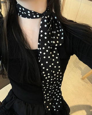 Dot pattern scarf