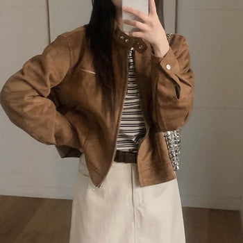 Suede Biker Jacket