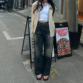 [Unisex] Washed Wide Pants