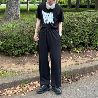 Back-slit balloon pants