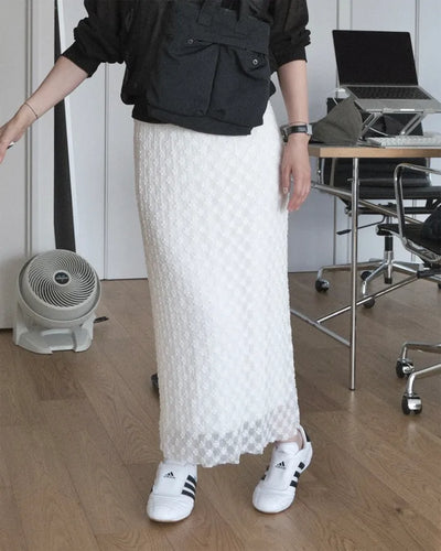 Layered long skirt