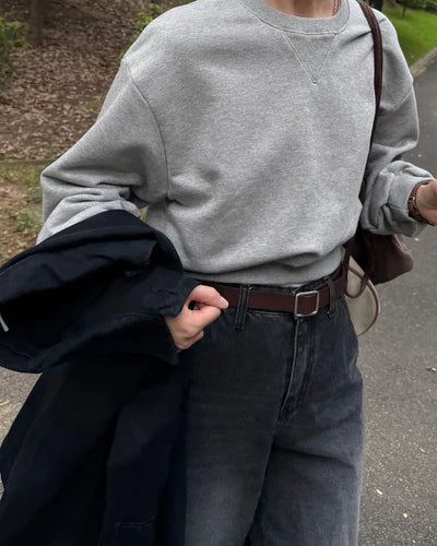 Balloon Cropped Sweatshirt